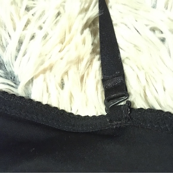 Vintage Strapless/Adjustable Straps Bra 36C Black Rose Motif. Underwire. NEW - Picture 5 of 6